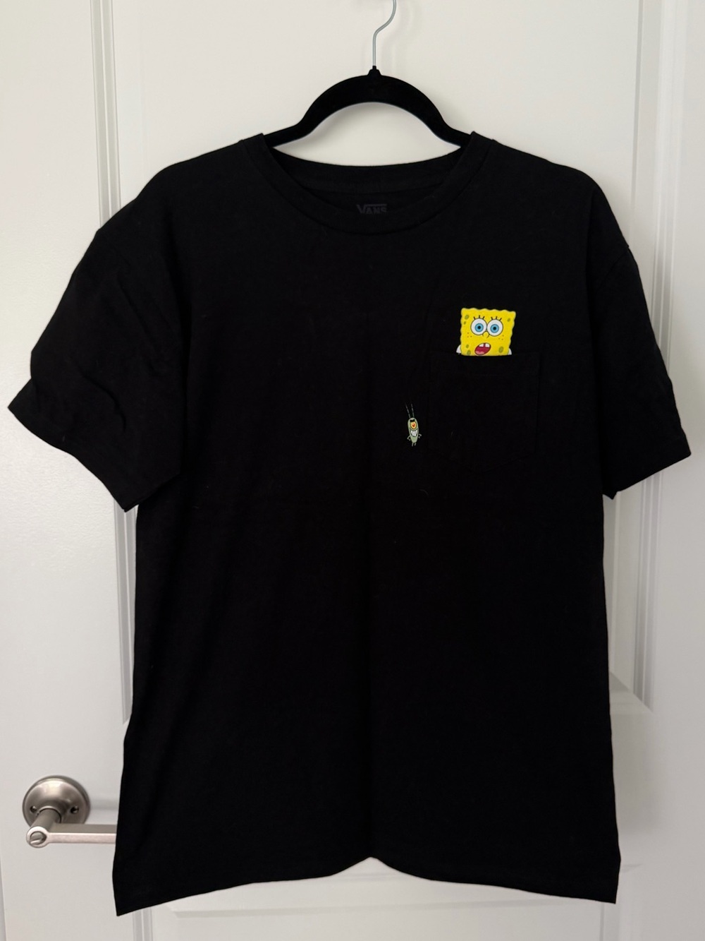 NWOT Vans x SpongeBob Pocket Graphic T-Shirt Black Men’s Medium